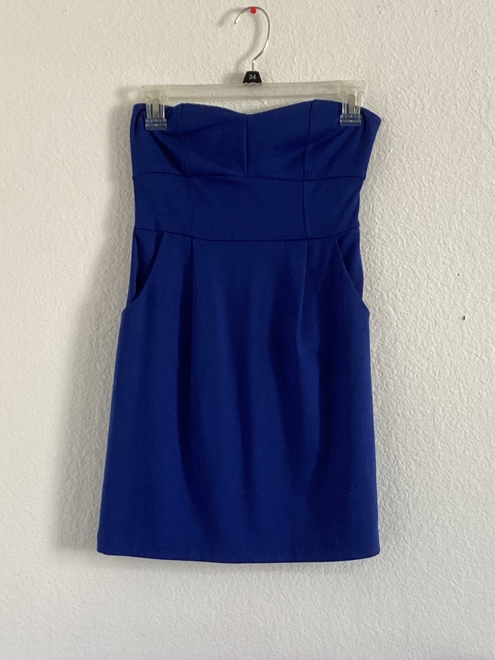 Forever 21 Strapless Cobalt Blue Cocktail Dress